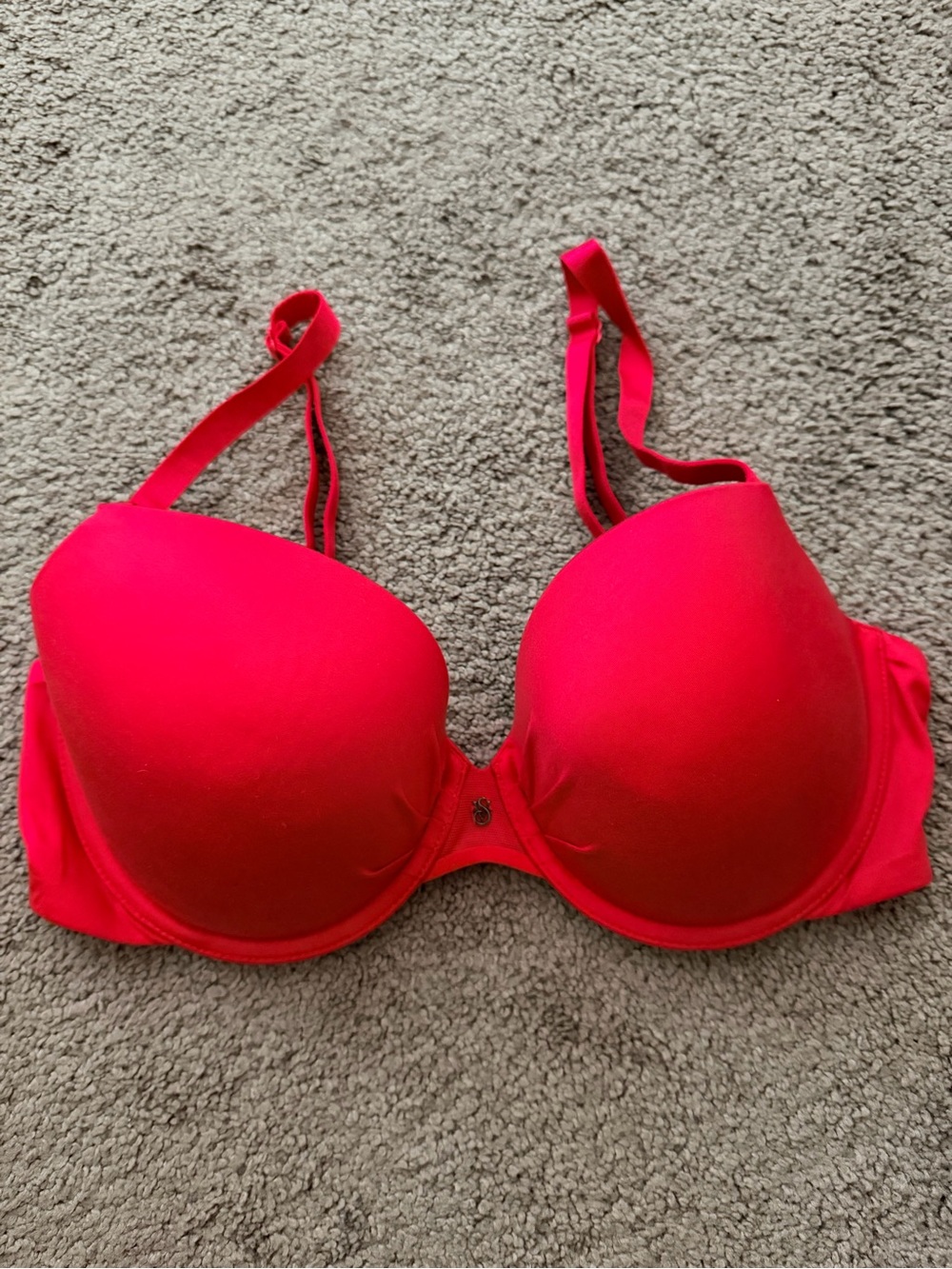 Victoria's Secret red tshirt bra